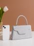Glitter Flap Square Bag