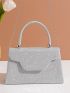 Glitter Flap Square Bag