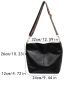 Women's Vintage Shoulder Bag, Large Capacity Tote Shoulder Bag, All-Match Bag With Wide Strap Minimalist Hobo Bag
