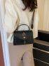 Buckle Decor Flap Square Bag