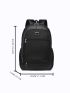 Men Metal Patch Backpack
