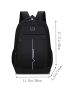 Men Letter Graphic Backpack