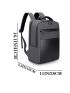 Men Minimalist Zip Front Backpack