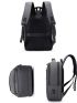 Men Minimalist Zip Front Backpack