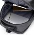 Men Minimalist Zip Front Backpack