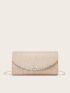 Glitter Dragonfly Decor Flap Chain Envelope Bag