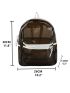 Men Clear Purse Mesh Panel Functional Backpack