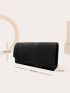 Mini Glitter Pleated Flap Chain Envelope Bag