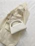 Medium Square Bag Metal Decor Double Handle For Work