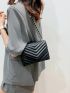 Mini Chevron Flap Square Bag