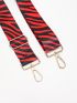 Two Tone Bag Strap Zebra Striped Pattern