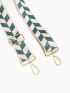 Adjustable Bag Strap Geometric Pattern Polyester