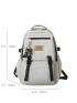 Release Buckle Decor Classic Backpack With Bag Charm