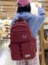 Patch Detail Pocket Front Classic Backpack