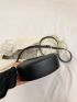Striped Embossed Double Handle Satchel Bag