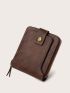 Minimalist Fashion Retro Business Style PU Wallet Coin Purse