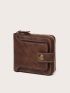 Minimalist Fashion Retro Business Style PU Wallet Coin Purse