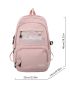 Letter Graphic Functional Backpack