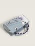 Colorblock Chain Decor Square Bag