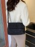 Quilted Flap Square Bag