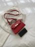 Mini Crocodile Embossed Twist Lock Flap Square Bag