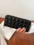 Quilted Pattern Long Wallet