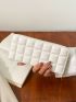 Quilted Zipper Around Long Wallet