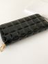 Quilted Pattern Long Wallet