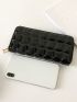 Quilted Pattern Long Wallet