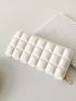 Quilted Zipper Around Long Wallet
