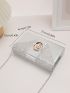 Metallic Faux Pearl Decor Flap Chain Glitter Square Bag