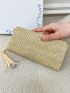 Tassel Decor Straw Bag