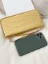 Metallic Crocodile Embossed Long Wallet