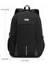 Men Metal Patch Backpack