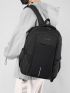 Men Metal Patch Backpack