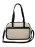 Two Tone Shoulder Tote Bag