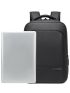 Men Metal Detail Charging Port Design Laptop Backpack