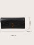 Crocodile Embossed Long Wallet
