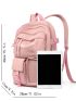 Minimalist Functional Backpack With Bag Charm