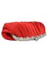 Rhinestone Decor Ruched Bag