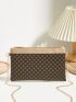 Geometric Pattern Square Bag Zipper Small