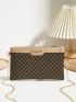 Geometric Pattern Square Bag Zipper Small