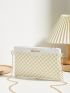 Geometric Pattern Square Bag Zipper Small
