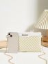 Geometric Pattern Square Bag Zipper Small