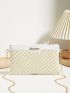 Geometric Pattern Square Bag Zipper Small