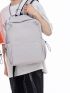 Men Drawstring Design Laptop Backpack