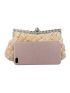 Rhinestone Decor Braided Detail Evening Bag