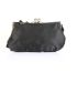 Flower Decor Kiss Lock Chain Evening Bag