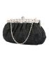Rhinestone Decor Chain Ruched Bag