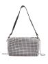 Mini Rhinestone Decor Chain Square Bag
